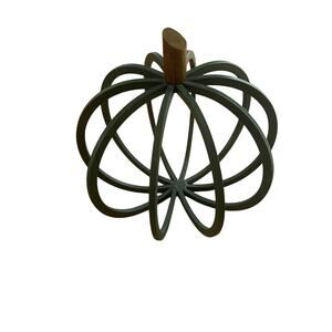 Stratton Home Decor, Metal, Fall, Pumpkin, Green, Farmhouse, Halloween, ThxGivng